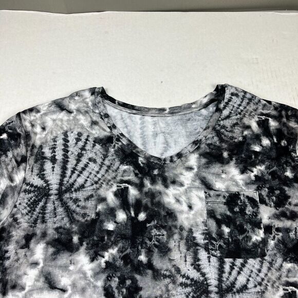 Ugg Koolaburra Knit T-Shirt Hippie Tie Dye Boho Short Sleeve Festival Top XL - Picture 3 of 11